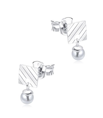 Pearl Hanging Silver Stud Earring STS-6092